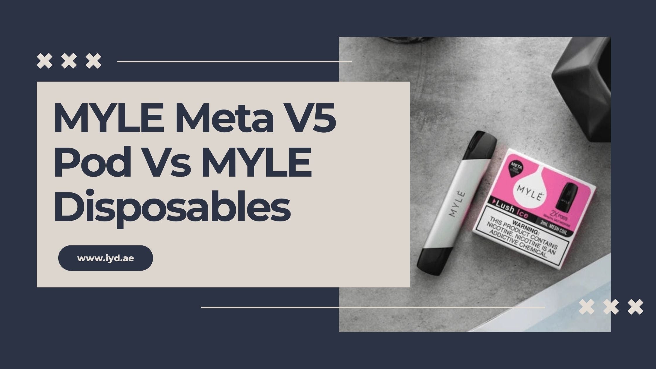 MYLE Meta V5 Pod Vs MYLE Disposables – Which One Should You Choose?