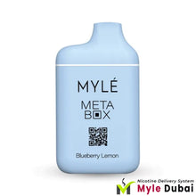 Myle Meta Box Blueberry Lemon Disposable Device