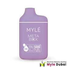 Myle Meta Box Grape Mint Disposable Device