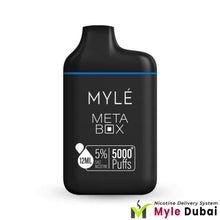 Myle Meta Box Iced Blue Razz Disposable Device