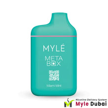 Myle Meta Box Miami Mint Disposable Device