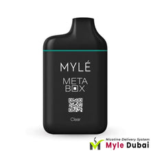 Myle Meta Box Clear Disposable Device