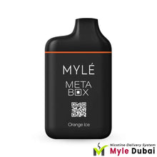 Myle Meta Box Orange Ice Disposable Device