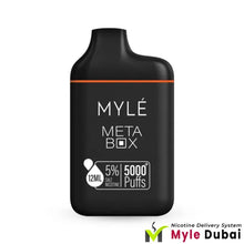 Myle Meta Box Orange Ice Disposable Device