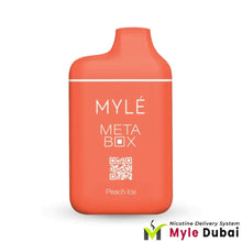 Myle Meta Box Peach Ice Disposable Device