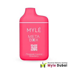 Myle Meta Box Pineapple Coconut Strawberry Disposable Device