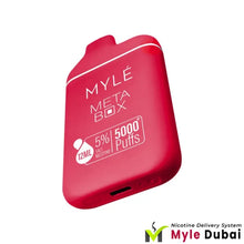 Myle Meta Box Red Apple Disposable Device