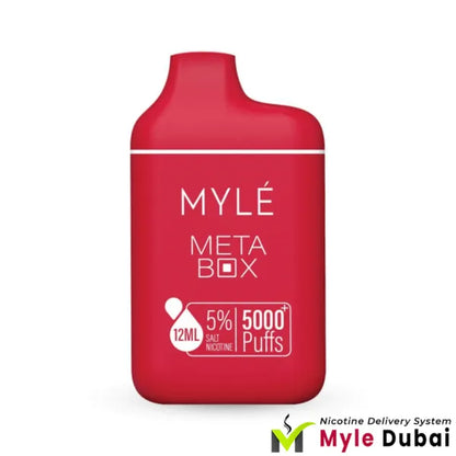 Myle Meta Box Red Apple Disposable Device