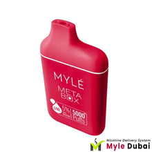 Myle Meta Box Red Apple Disposable Device