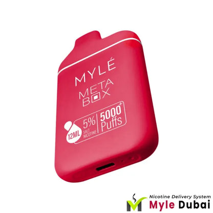Myle Meta Box Red Apple Disposable Device