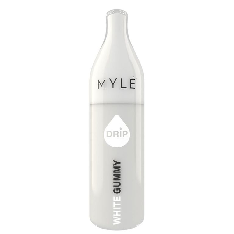 White Gummy Myle Drip Disposable Device