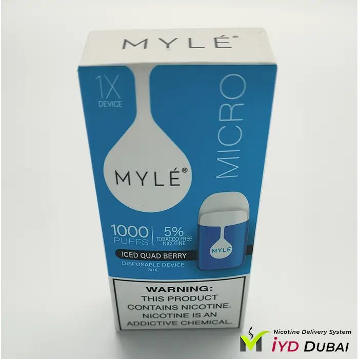 Myle Micro Iced Quad Berry Disposable Device 1000 Puffs with Free Delivery