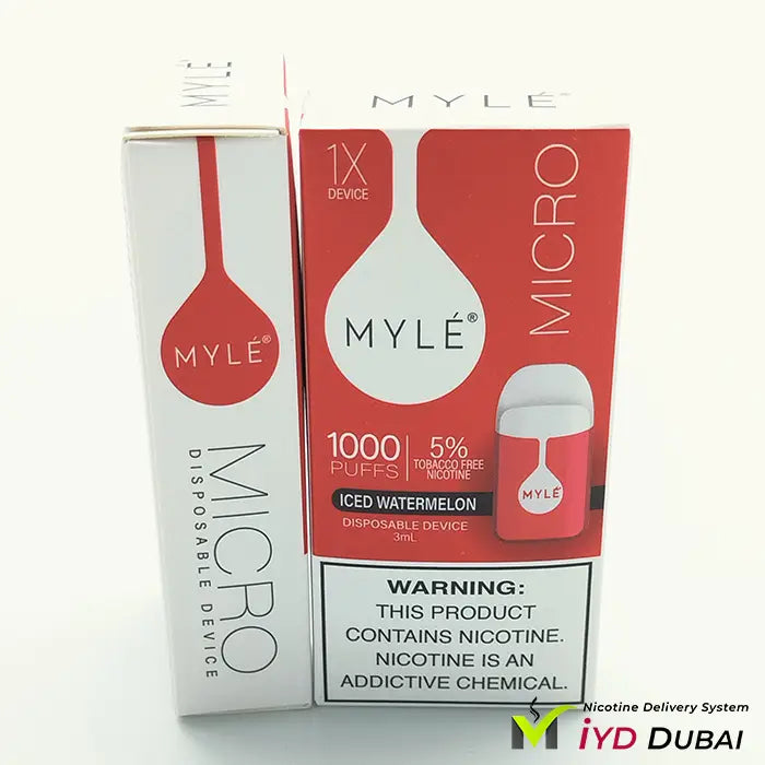 Myle Micro Iced Watermelon Disposable Device 1000 Puffs with Free Delivery