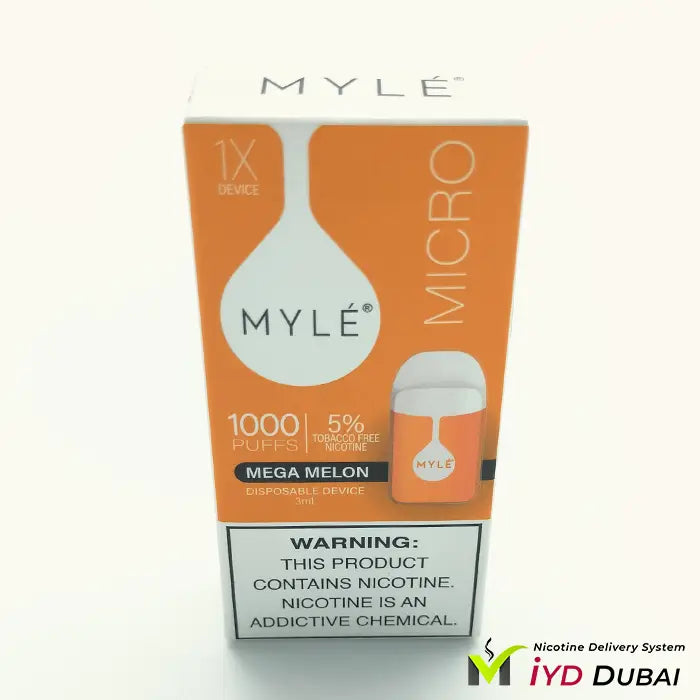 Myle Micro Mega Melon Disposable Device 1000 Puffs with Free Delivery